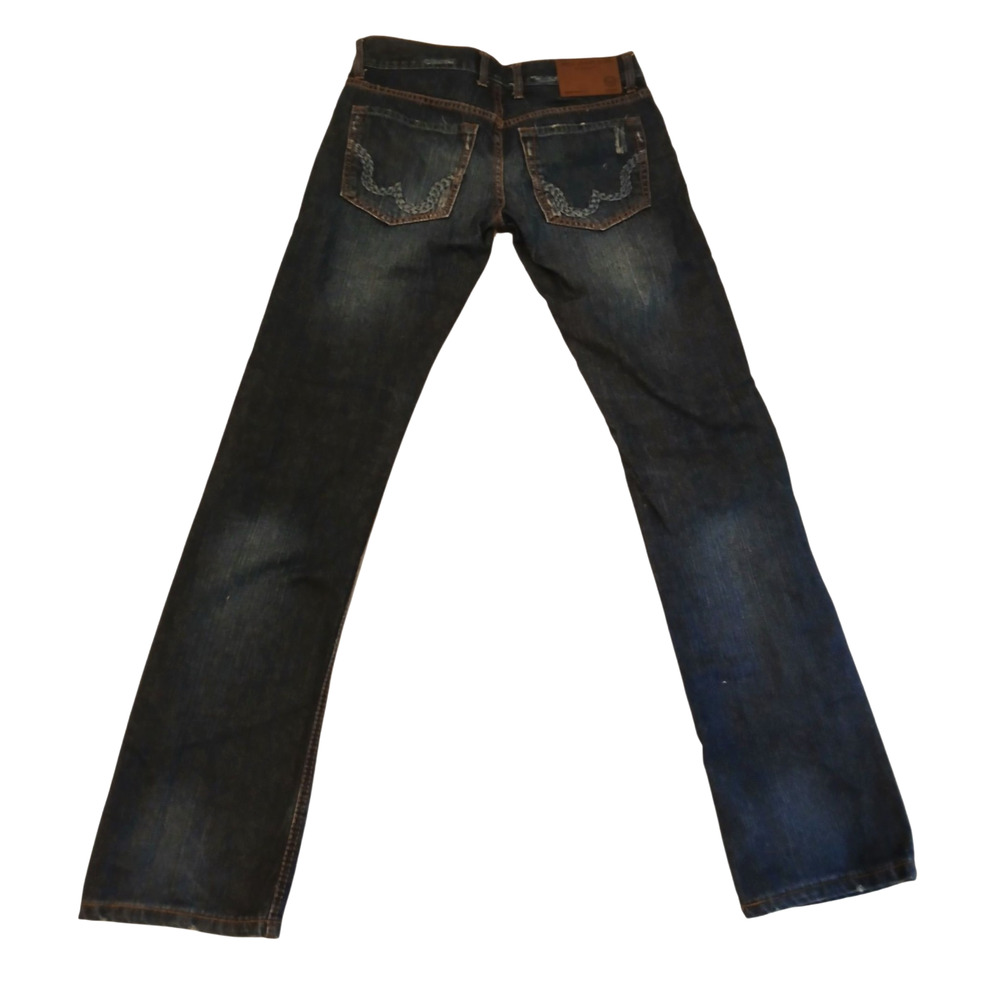 JNCO Jeans Mens 100% Cotton Straight Leg‎ Dark Wash Vintage Denim Size 30x32 - Picture 2 of 11